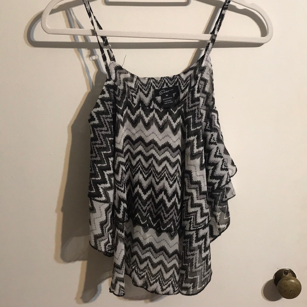 Black and white tank top